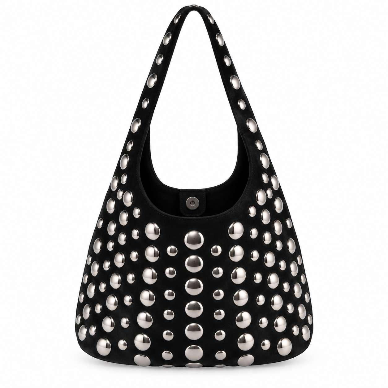 Sac Hobo Clous Métalliques Noir - ModeAccess