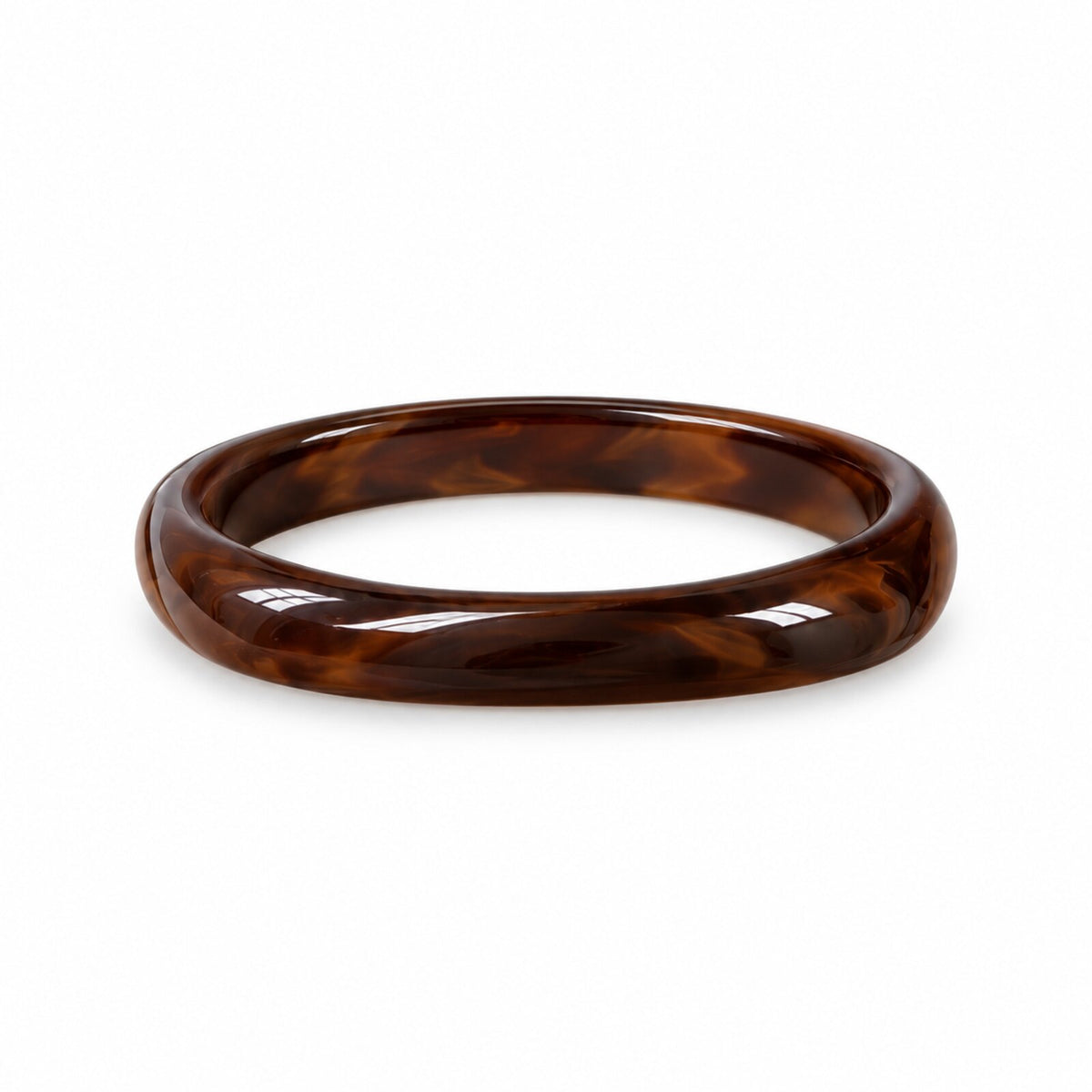Bracelet Jonc Fin Résine Marbrée