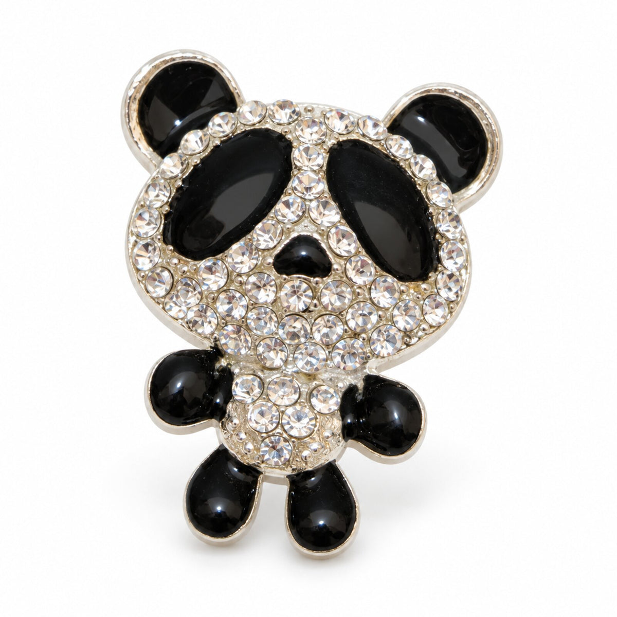 Cache-Bouton Panda Strass