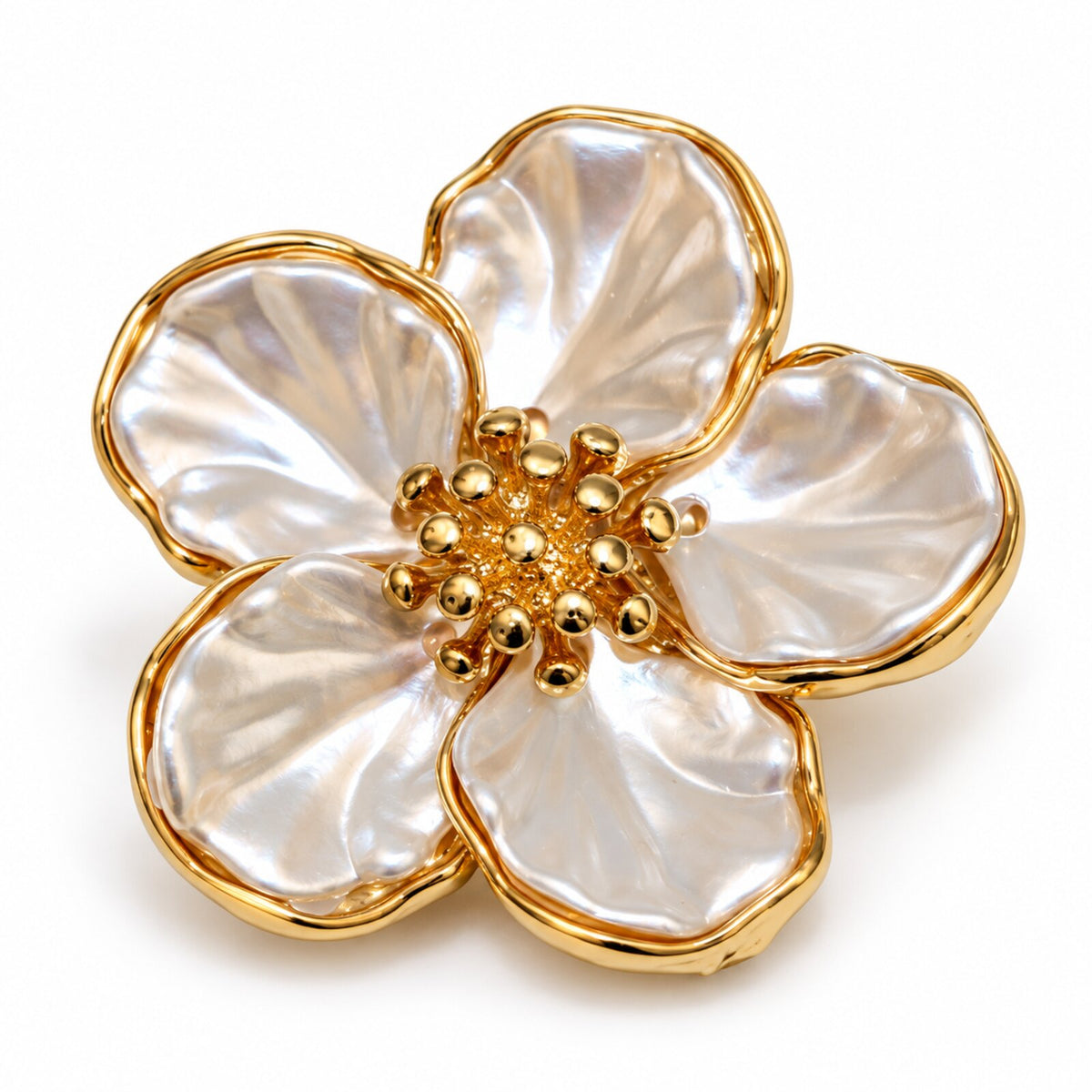 Cache-Bouton Fleur Nacrée