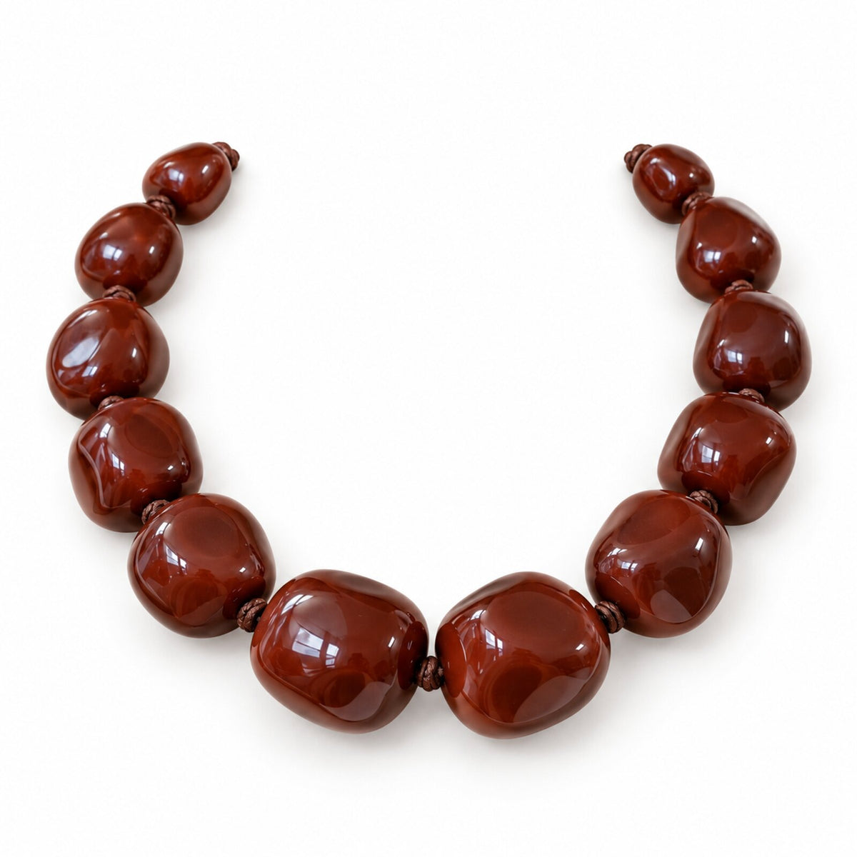 Collier Grosses Perles Résine