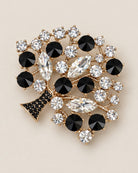 Broche Arbre de Vie Strass, packshot sur fond beige