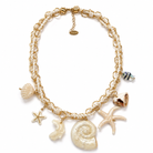 Collier Charms Coquillages Doré - ModeAccess