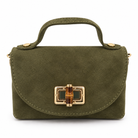 Mini Sac Trapèze Cuir Fermeture Bambou - ModeAccess