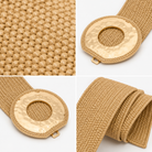 Ceinture Élastique Tressée Boucle Dorée - ModeAccess