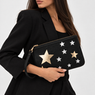 Pochette Étoiles Dorées Noir - ModeAccess