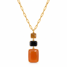 Collier Pendentif Triple Rectangle Facetté - ModeAccess