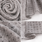 Foulard Léger Imprimé Floral Gris Pois - ModeAccess