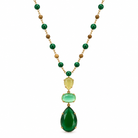 Collier Sautoir Perles Trio Gouttes Facettées - ModeAccess