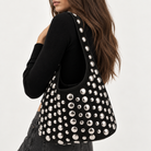 Sac Hobo Clous Métalliques Noir - ModeAccess