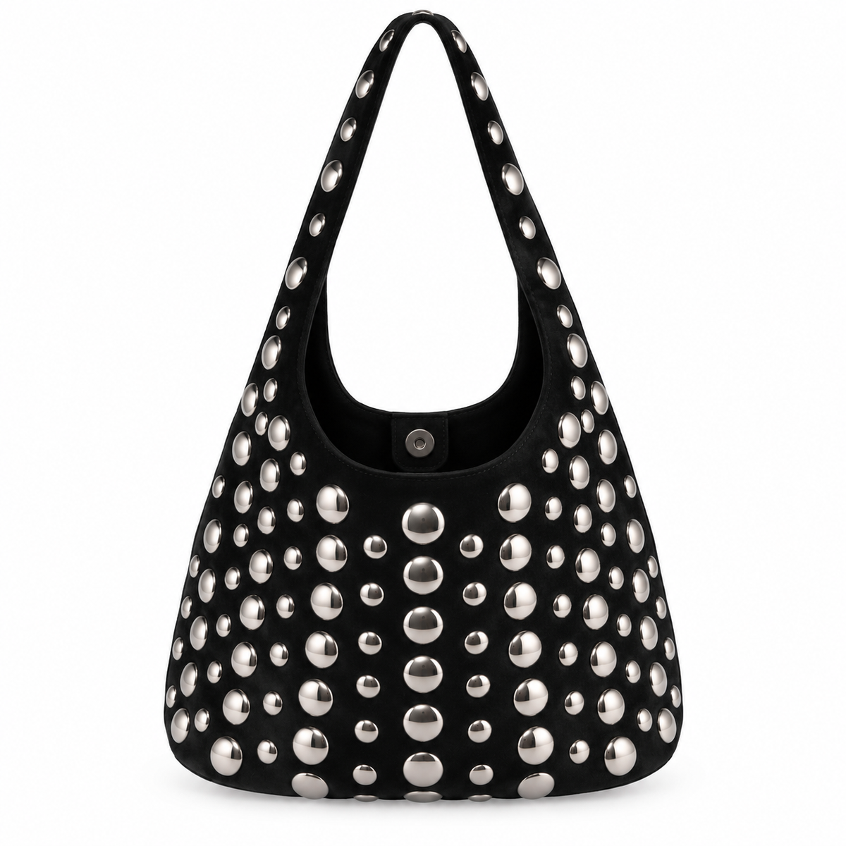 Sac Hobo Clous Métalliques Noir - ModeAccess