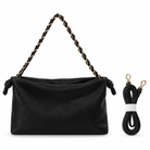 Sac Shoulder Chaîne Tressée Dorée Noir - ModeAccess