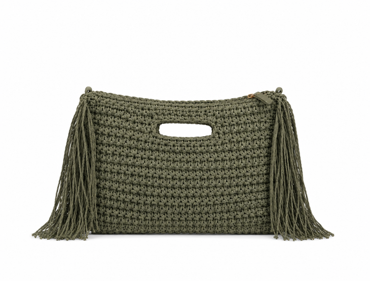 Sac Crochet Franges Bandoulière