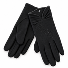 Gants Laine Strass Nœud Noirs - ModeAccess