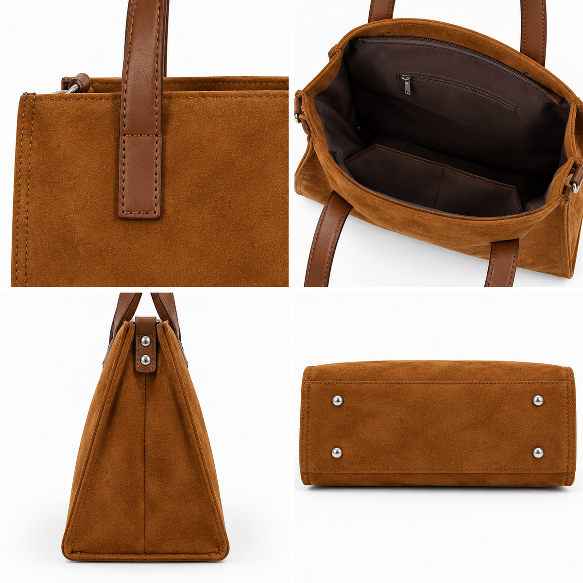 Sac Cabas Camel Détail - ModeAccess