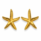 Boucles d'Oreilles Étoile de Mer Dorée Oversize - ModeAccess