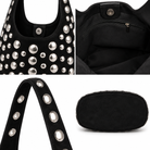 Sac Hobo Clous Métalliques Noir - ModeAccess