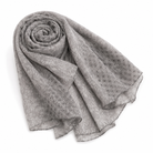 Foulard Léger Imprimé Floral Gris Pois - ModeAccess