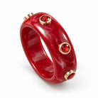 Bracelet Jonc Résine Cabochons Strass