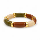 Bracelet Élastique Résine Multicolore