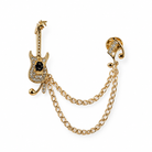 Broche Guitare Chaîne Dorée - ModeAccess