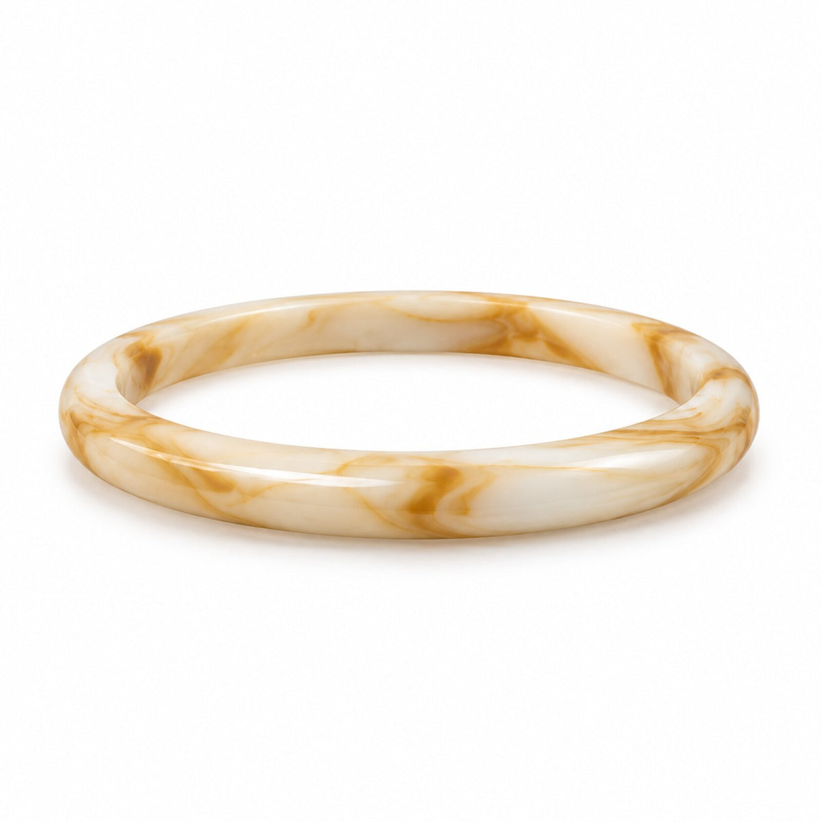 Bracelet Jonc Fin Résine Marbrée