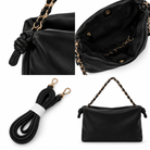 Sac Shoulder Chaîne Tressée Dorée Noir - ModeAccess