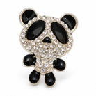 Cache-Bouton Panda Strass