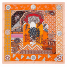 Foulard Carré Bohème Orange Rose - ModeAccess