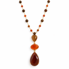 Collier Sautoir Perles Trio Gouttes Facettées - ModeAccess