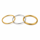 Lot de 3 Bracelets Lisses Acier Inoxydable - ModeAccess