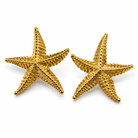 Boucles d'Oreilles Étoile de Mer Dorée Oversize - ModeAccess